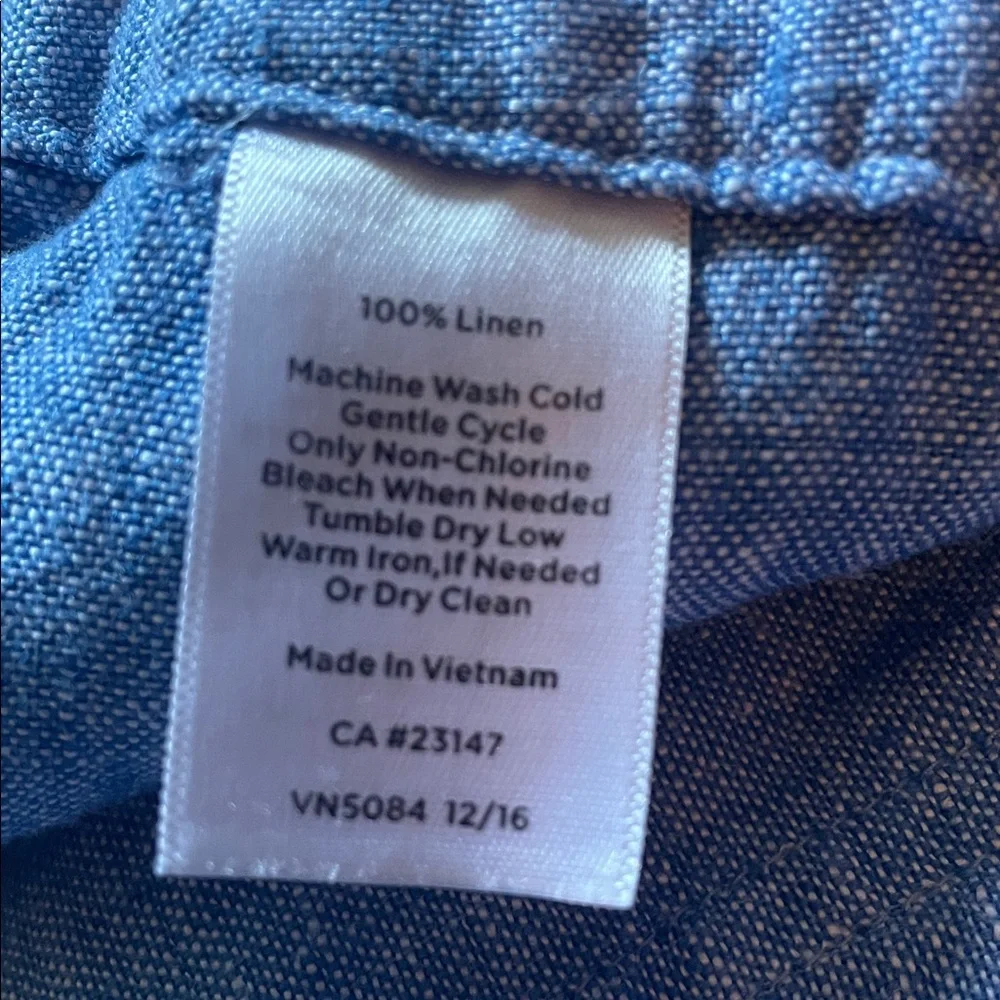 Talbots Light Blue Linen Chinos